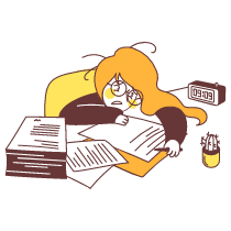 Overworked Employee illustration - Free transparent PNG, SVG. No Sign up needed.