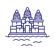 Angkor Wat Illustration from UX Line Set