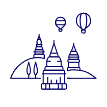 Bagan Illustration from UX Line Set