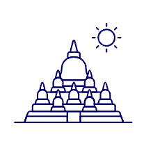 Borobudur Illustration from UX Line Set