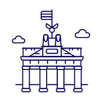 BRANDENBURG Gate Illustration from UX Line Set