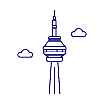 Cn Tower Illustration from UX Line Set