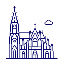 Cologne Cathedral Illustration from UX Line Set