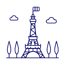 Eiffel Tower Illustration from UX Line Set