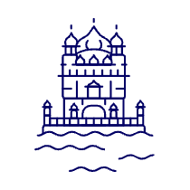 Golden Temple Illustration from UX Line Set