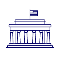 Lincoln Memorial Illustration from UX Line Set