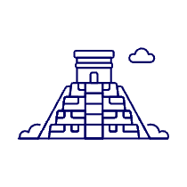 Mesoamerican Pyramid Illustration from UX Line Set