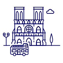 Notre Dame Illustration from UX Line Set