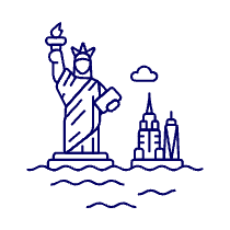 Statue OF Liberty Illustration from UX Line Set