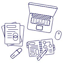 Laptop Workspace 1 Illustration from UX Line Set