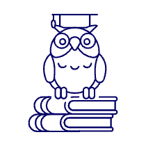 Education Owl 1 Illustration from UX Line Set
