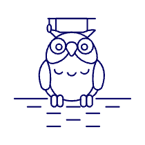 Education Owl 2 Illustration from UX Line Set
