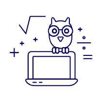 Education Owl 3 Illustration from UX Line Set
