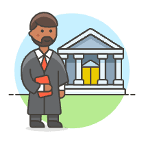 Lawyer 1 2 Illustration from UX Colors Set