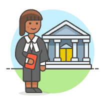 Lawyer 1 6 Illustration from UX Colors Set