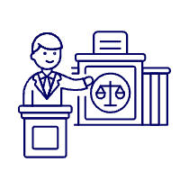 Lawyer Judge 4 Illustration from UX Line Set