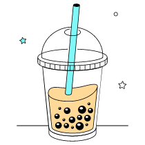 Bubble Milk Tea Illustration from London Set