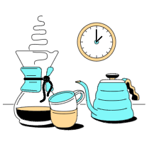 Coffee Tea Illustration from London Set