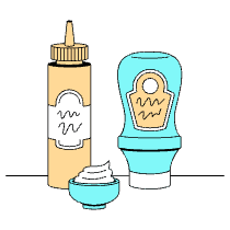 Condiments Sauce Illustration from London Set