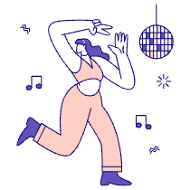 Dancing Illustration from Bangalore - Pro Set