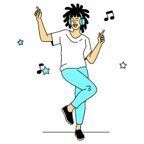 Dancing Illustration from London Set