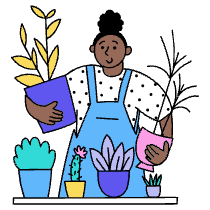 Growing Plants Illustration from Dhaka Set