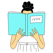 Reading Book Illustration from London Set