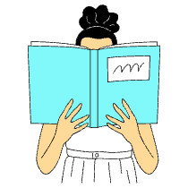 Reading Book Illustration from London Set
