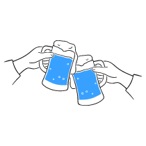 Alcohol Illustration from Brooklyn Set