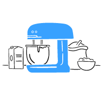 Baking Illustration from Brooklyn Set