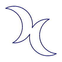 Bisexual Doublemoon Symbol Illustration from UX Line Set