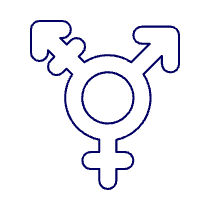 Pink Transgender Symbol Illustration from UX Line Set