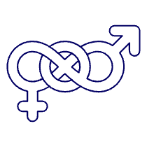 Pride Bisexual Symbol 1 Illustration from UX Line Set