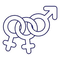 Pride Bisexual Symbol 2 Illustration from UX Line Set