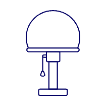 Modern Lamp Illustration from UX Line Set