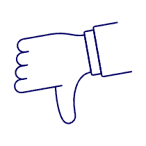 Dislike Hand 1 Illustration from UX Line Set