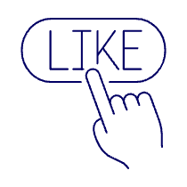 Hand Click Like 1 Illustration from UX Line Set