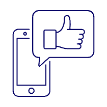 Phone Bubble Like 1 Illustration from UX Line Set