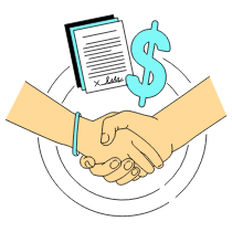 Business Deal Illustration from London Set