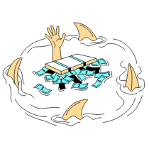 Business Sharks Illustration from London Set