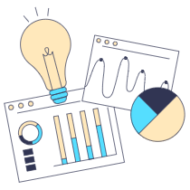 Charts Pie And Bars Illustration from Free illustrations Set