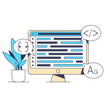 Coding Illustration from Free illustrations Set