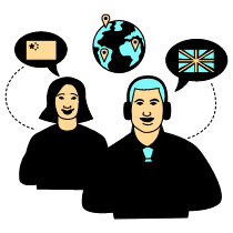Communication Multilingual Communication Customer Support Illustration from London Set