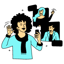 Facetime Meeting 1 Illustration from London Set