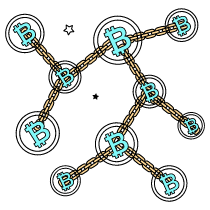 Basic Blockchain Distribution Illustration from London Set