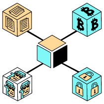 Blockchain Module Illustration from London Set