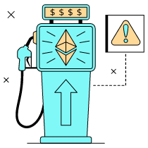 Gas Fees Ethereum Expensive Illustration from London Set