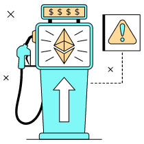 Gas Fees Ethereum Expensive illustration - Free transparent PNG, SVG. No Sign up needed.