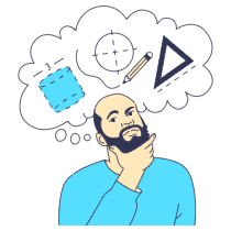 Design Thinking Illustration from Free illustrations Set