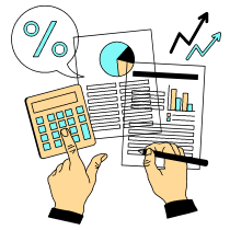 Accountant Illustration from London Set